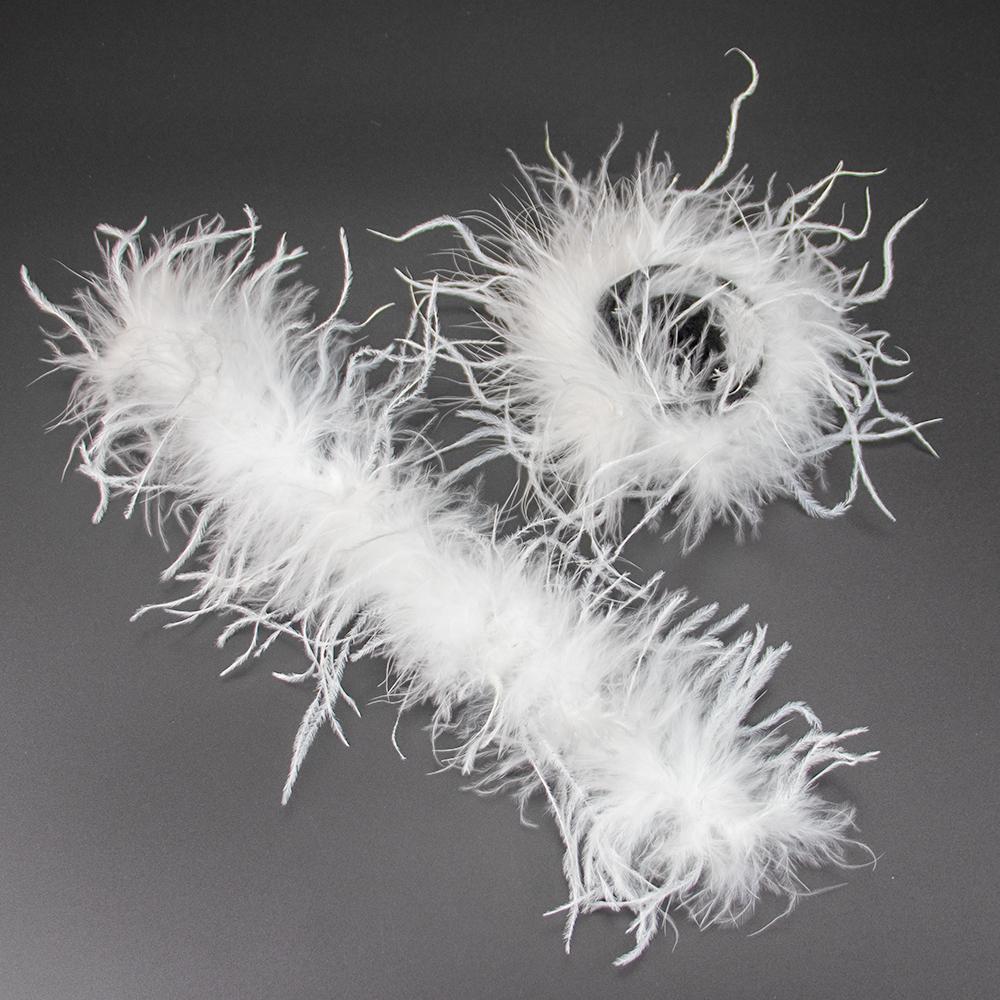 

Women s Natural Fur Ostrich Feather Cuffs Sexy Snap Bracelet with Feathers Removable Wrist Arm Sleeves for Shirts A Pairs(2pcs) білий
