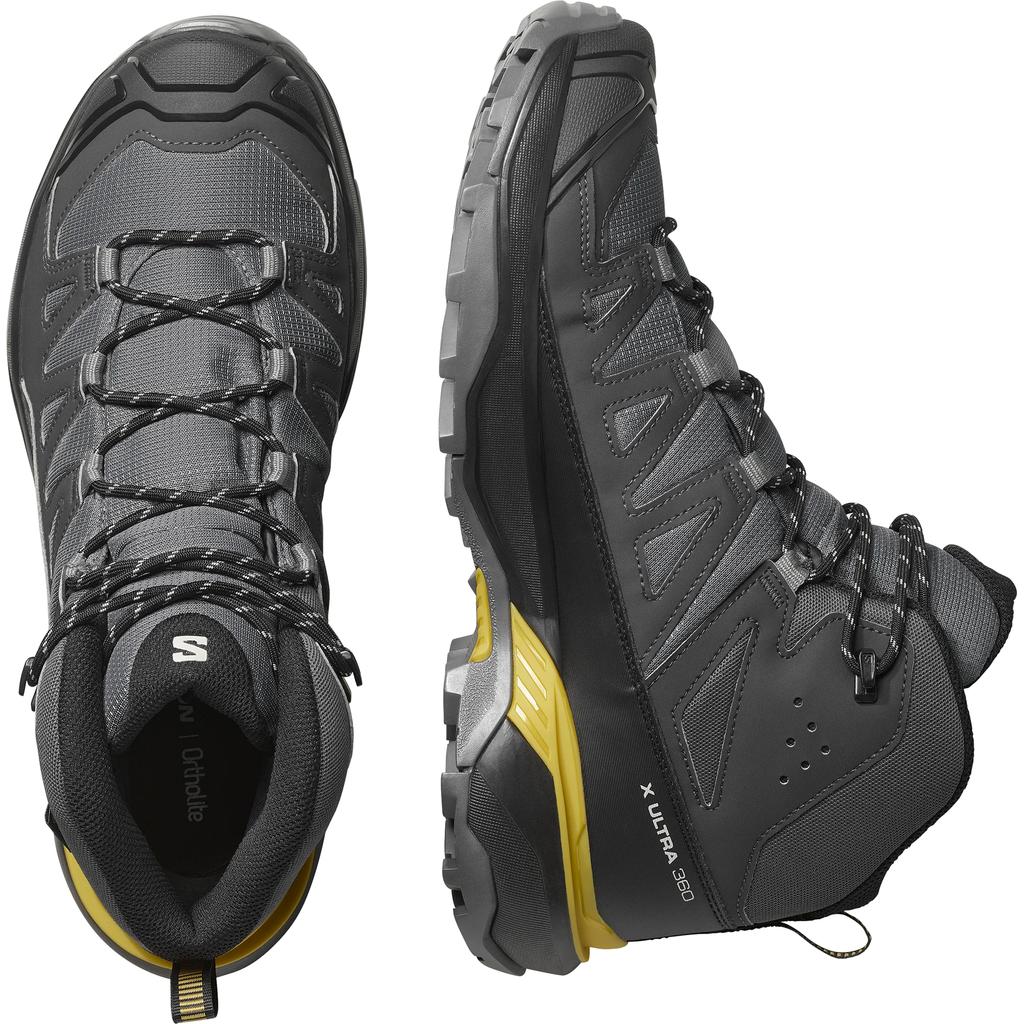 Buty trekkingowe męskie Salomon X Ultra 360 Mid GTX czarne wodoodporne (L47742600)
