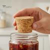 Vaso a Bocca Larga Tappo Conico Legno Morbido Tappo per Vino, Tappo Ermetico per Bottiglie di Birra, Coperchio in Legno Naturale per Bottiglie Vaso Mason, Articoli per la Cucina Grandi