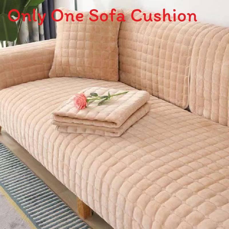 

Simple Fabric Household Sofa Seat Pad With Enhanced Padding And Surface Nonslip Beige,90 X 120CM