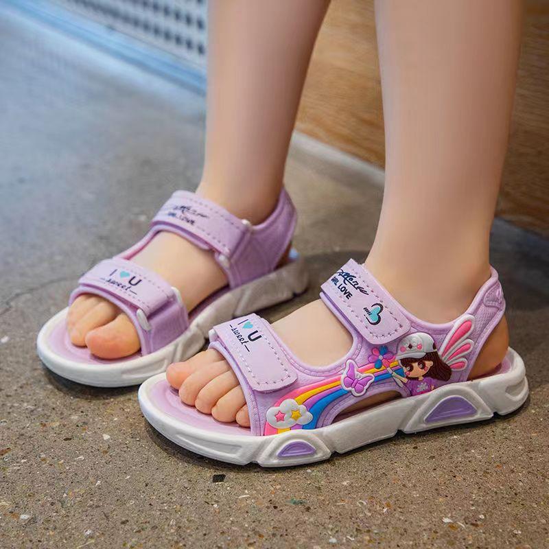 Sandalias Girls Sandals Summer New Sweet Child Princess Shoes Cute Beach Shoes Kid Shoe Cartoon Infant Girl Sandal Zapatos Niña