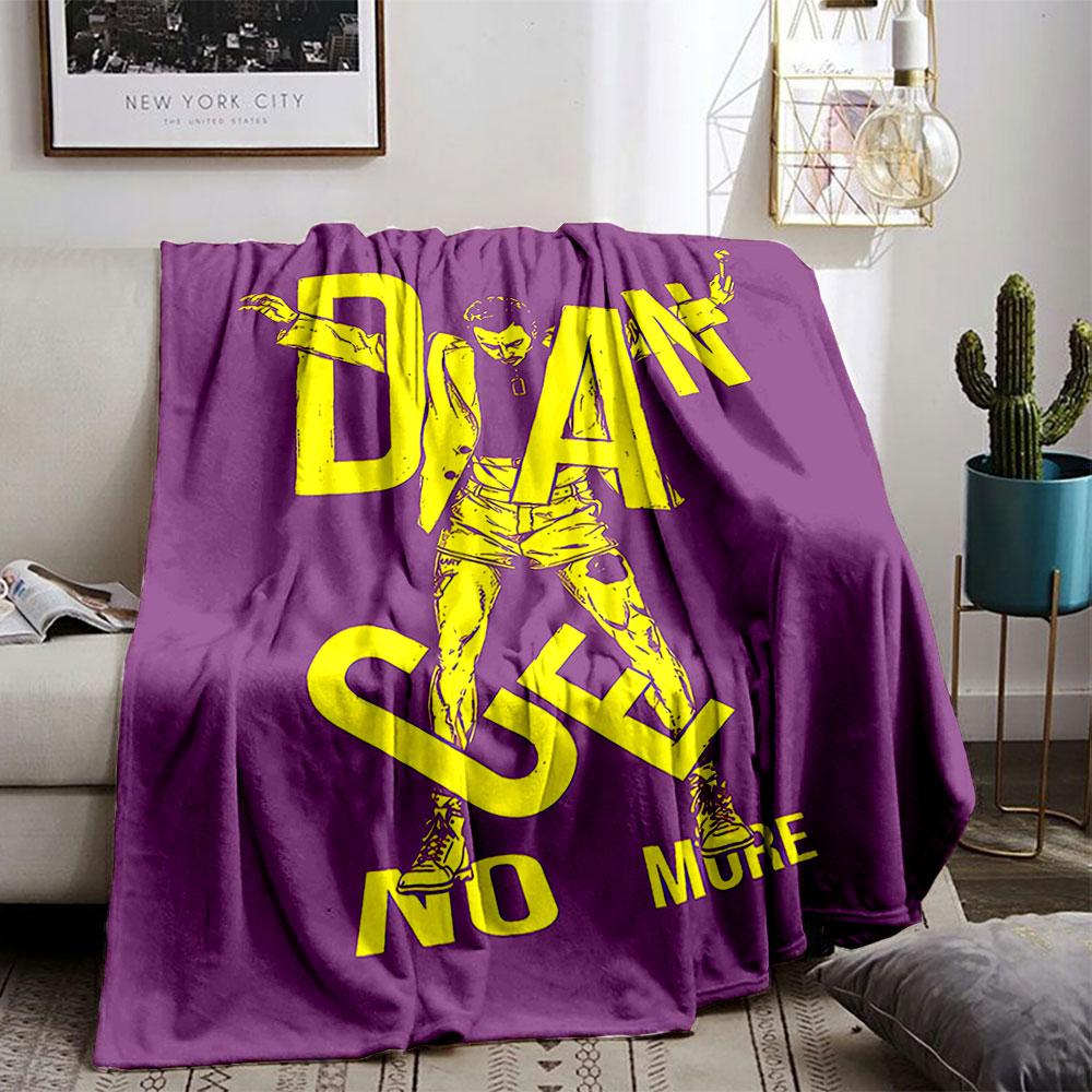 Yellow Abstract Dance Art Blanket for all seasons blanket lunch break throw gift
