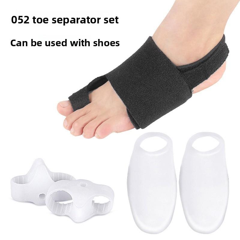 

Big Toe Valgus Device Male and Female Toes Valgus Double Ring Overlapping Toe Separator Toe Care Set Black right