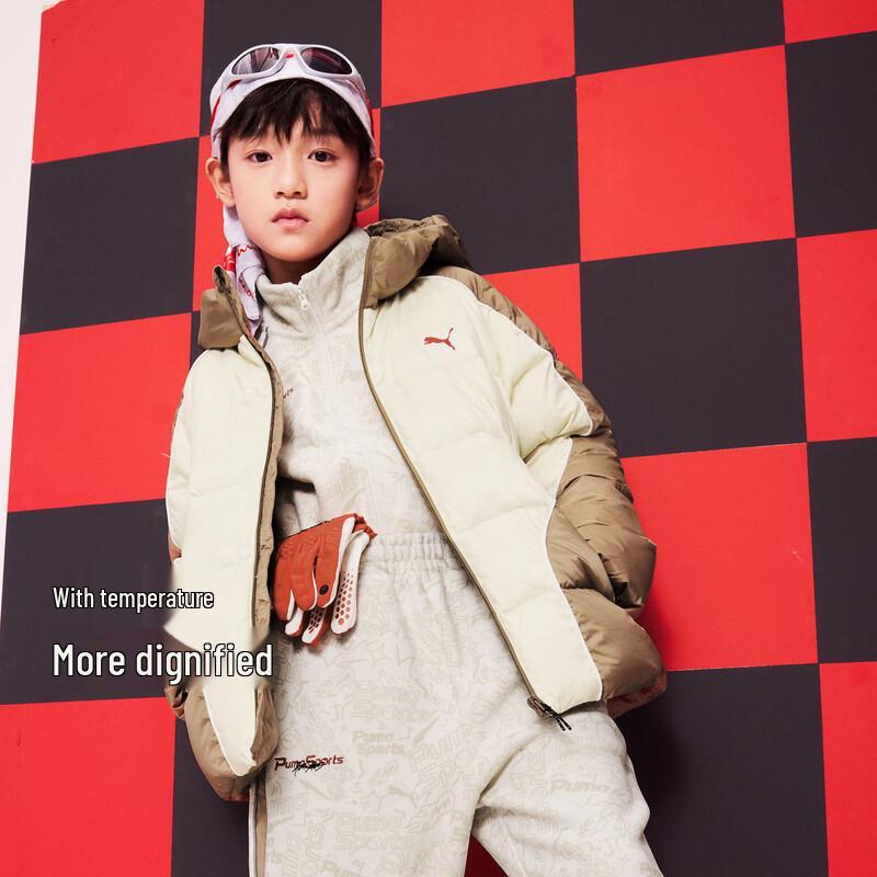 PUMA Boys' Retro College Style Winter Down Jacket