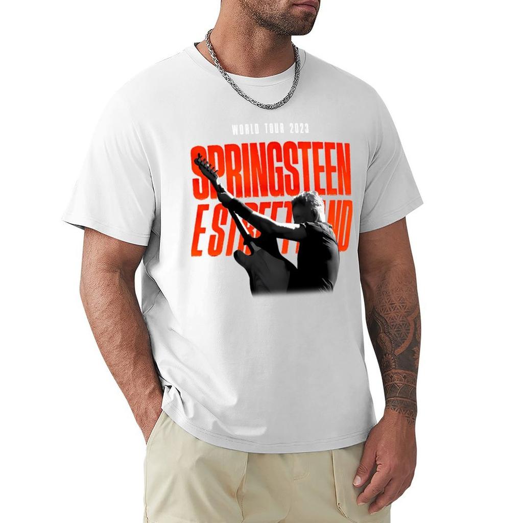 Vintage Heavy Metal  The Boss Rock Music Tour TShirt Aesthetic clothing valentines clothes t shirts for men cotton