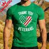 Thank You Veterans Patriotic Shirt American Flag Heart Printed Tshirt Memorial Day 2026 TShirt Men Women Crewneck Cotton Tee
