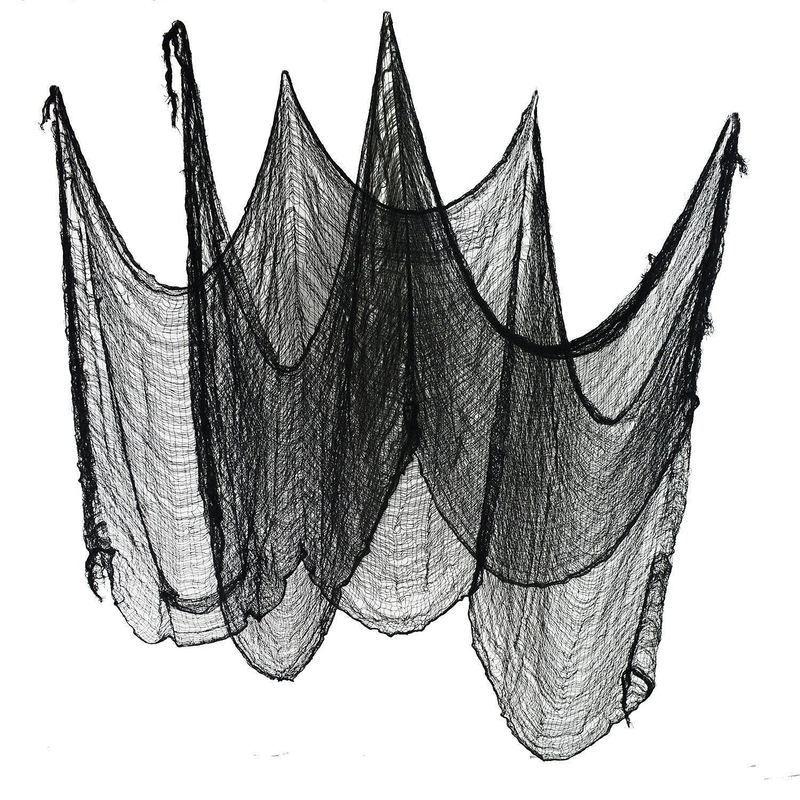 Halloween Decoration 4.6M Black Gauze Cloth Props Party Night Club Decoration Door Decor