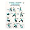 Afis Yoga pentru Începători - Exerciții de Yoga pe Scaun cu Flux Blând pentru Tot Corpul Ideal pentru Utilizare Acasă Perfect pentru Persoane Vârstnice