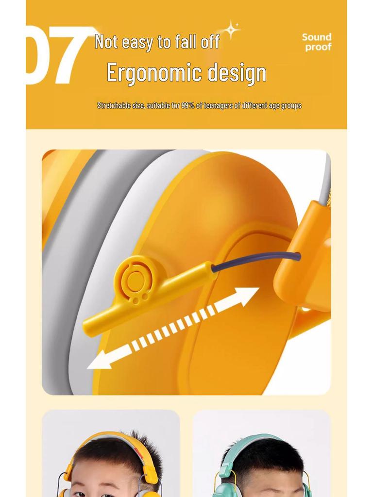 Child's Soundproof Earmuffs: Noise-Reducing Sleep & Travel Headphones