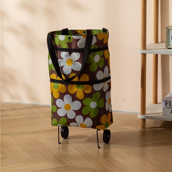 Waterproof Foldable Shopping Trolley: Portable Handcart & Internet Celebrity Design