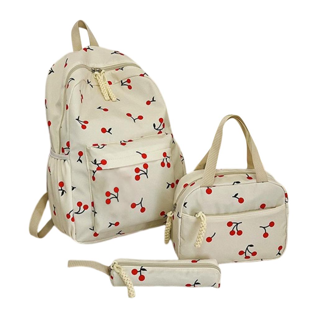 Student Backpack Travel Double Backpack Pencil Case Small Bag School Bag Three-piece Set