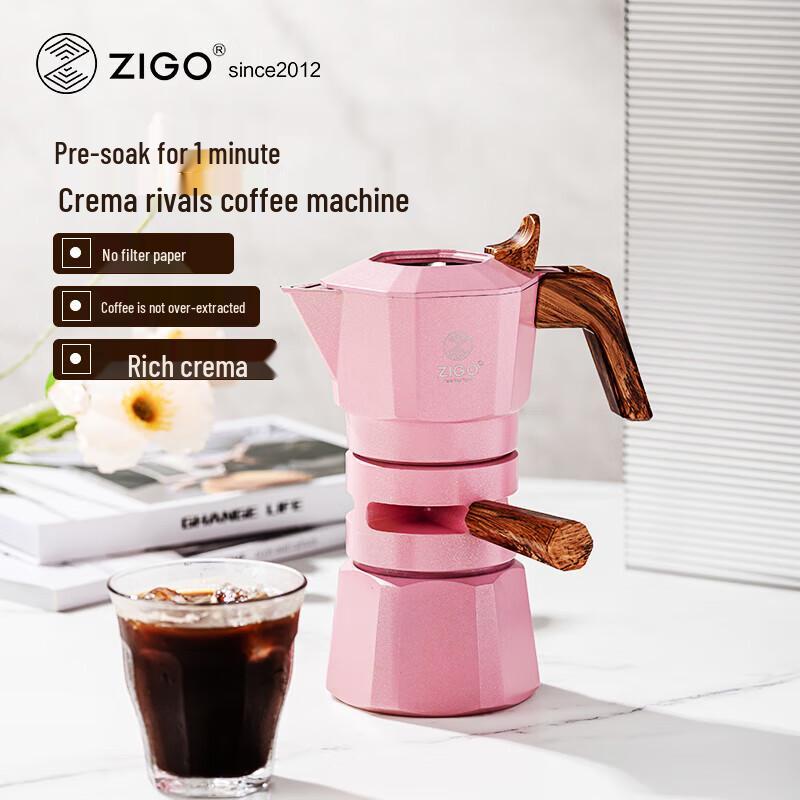 Zigo Double Valve Temperature Control Moka Pot