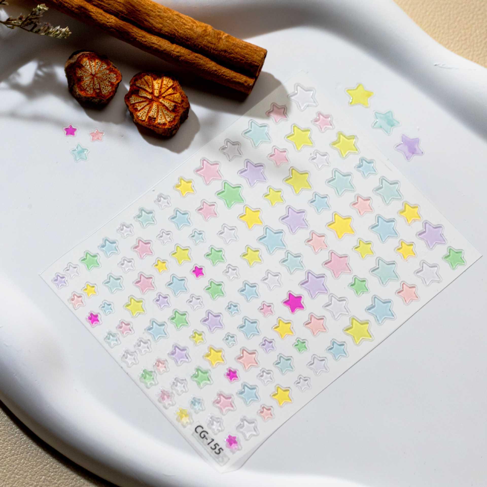 Cyansea Dopamine Star Jelly Nail Art Stickers CG-155