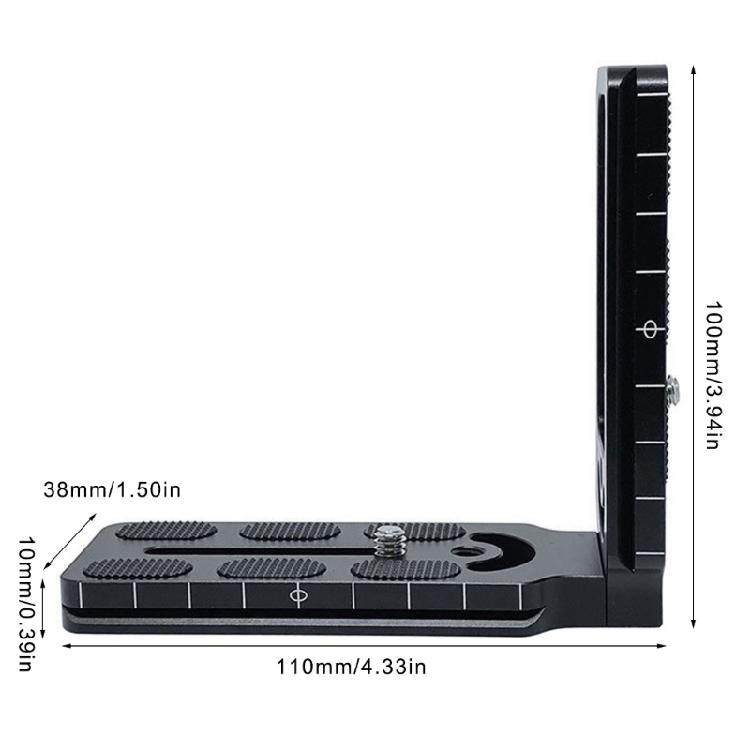 DSLR-kamerabrakett Snabbkopplingsplatta Stabilisator Stativ Monopod Vertikalt Stativ Aluminiumfäste för DSLR-kameror