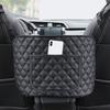 SEAMETAL Car Handbag Holder Pu Leather Car Storage Bag Interior Auto Seat Middle Box Seat Back Hanger Hanging Pocket Organizers