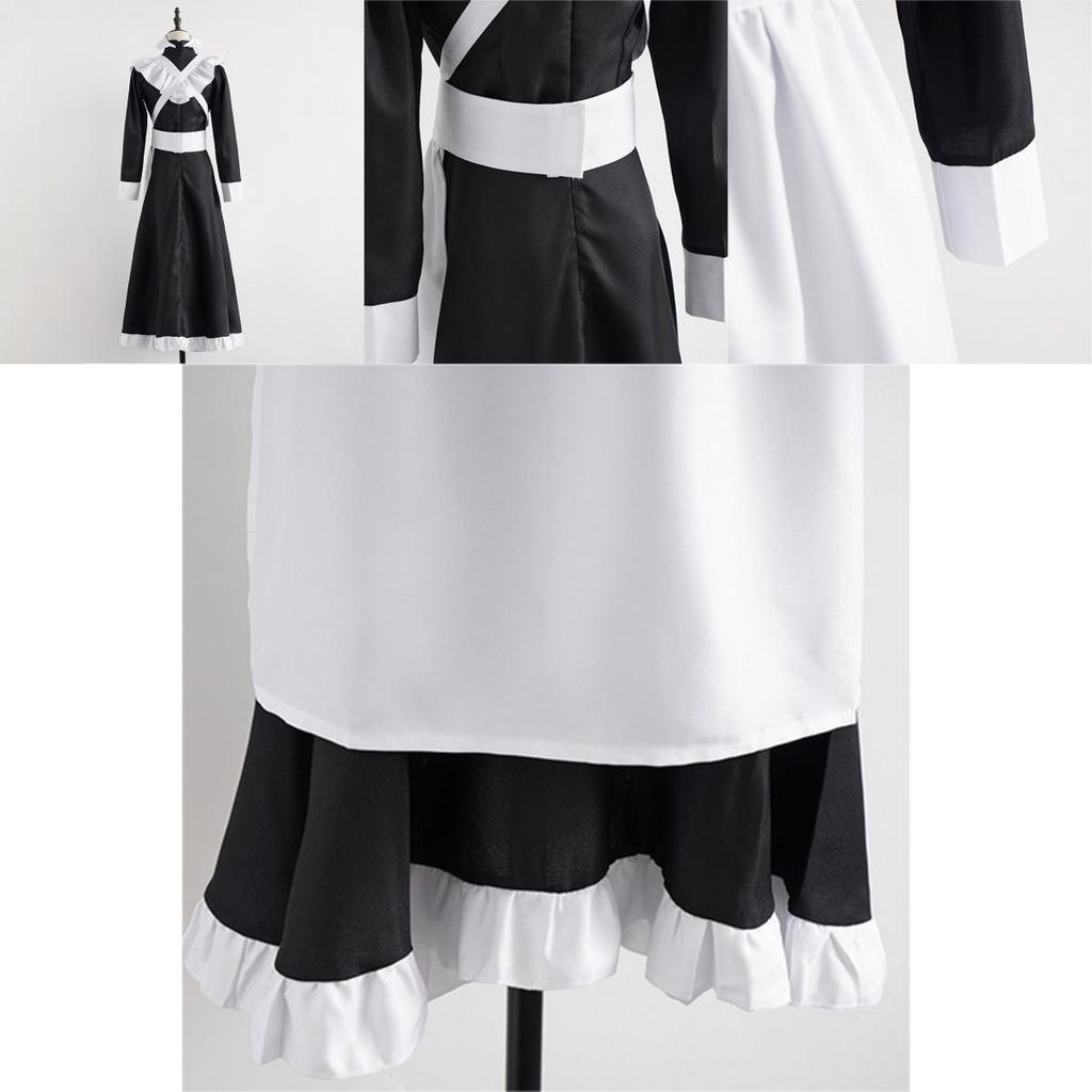 Cotton Blend Fabric Maid Costume Comfortable And Trendy Cosplay Outfit