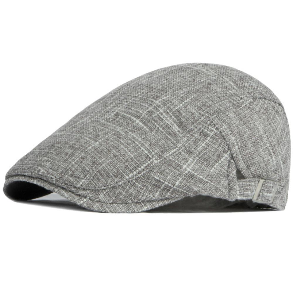 HT4011 Mens Berets Women New Spring Summer Sun Hat Male Female Ivy Flat Cap Artist Painter Beret Hat Male Female Linen Beret Cap
