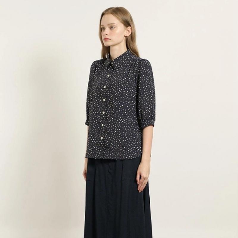 Bcbg Dot Collar Blouse B5f8b434