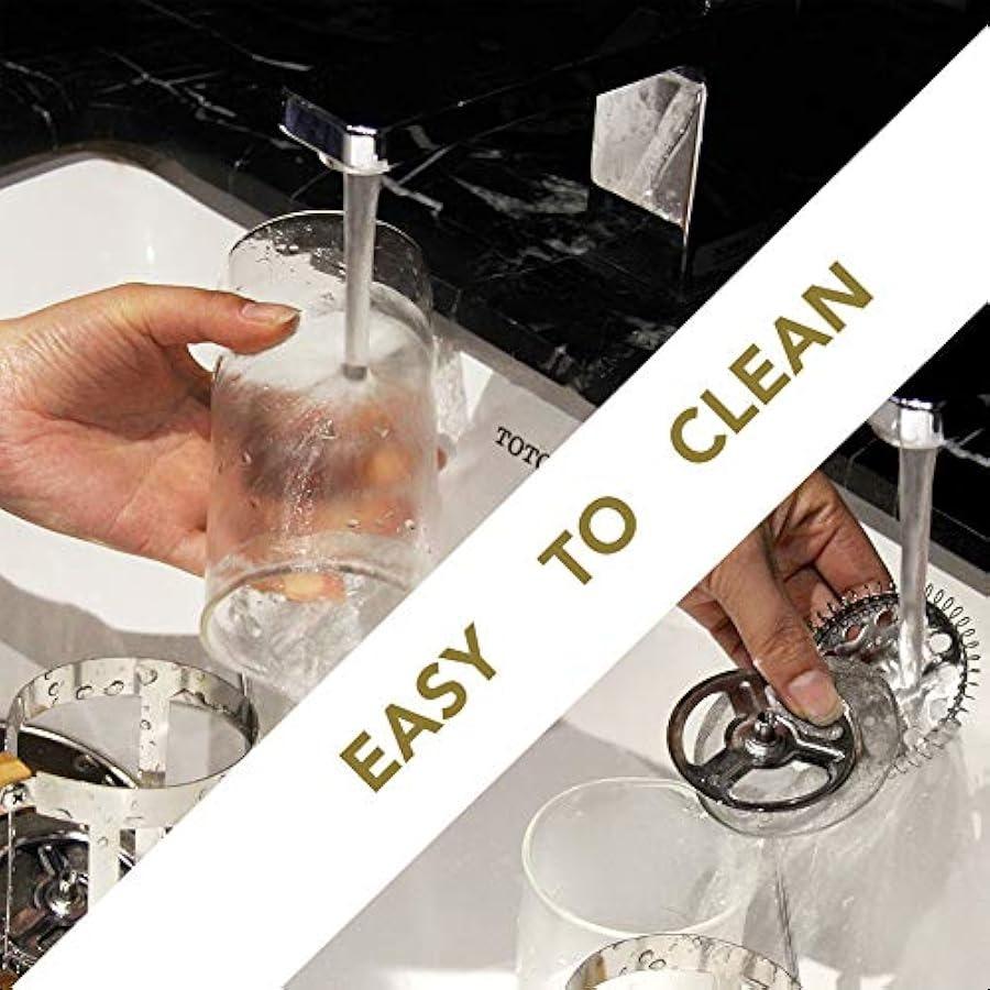 12 Oz French Press Coffee Tea Maker Single Cup Espresso Press Stainless Steel Filter 0.35L High Borosilicate Carafe Durable Bam