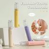 Cute 2 In 1 Foldable Travel Toothbrush Portable Toothpaste Storage Soft Bristle Toothbrush with Bear Dust Cover