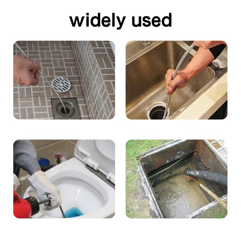 Water Rat Stainless Steel High-pressure Nozzle 1/4 Quick Connect Sewer Clean Drain Unclog Front One Back Six Springler Head