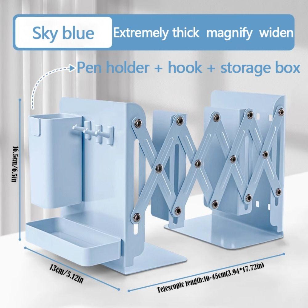 Metal File Sorter Rack Vertical Storage Display Bookshelf Modern Book Storage Rack Office