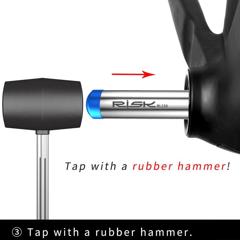 1 Piece Durable Bicycle Headset Crank Bottom Bracket Removal Tool Press-in Hollow Axle for Bike Repair Tools Accessories