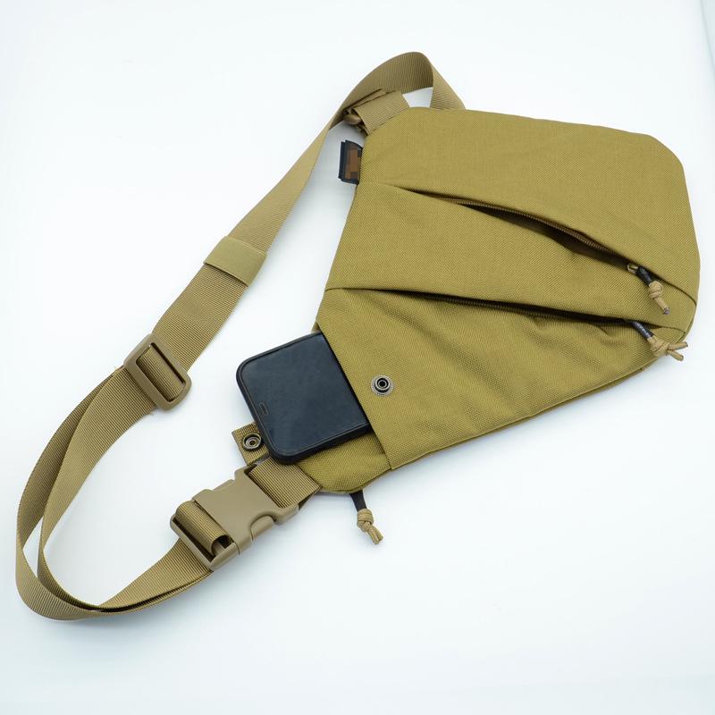 Men's Anti-Theft Crossbody Bag: Single-Shoulder, Multi-Functional Tactical Chest and Waist Bag for Outdoor Leisure.