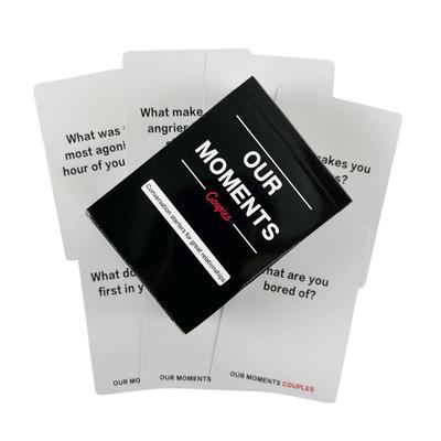OUR MOMENTS Couples Card Game Conversation Starters for Great Relationship Board Games