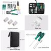 11PC LAN Network Crimper Plier Hand Tool Repair Cable Tester Cat5 Ethernet Connector Test RJ45 Stripping Cable Mak Kit