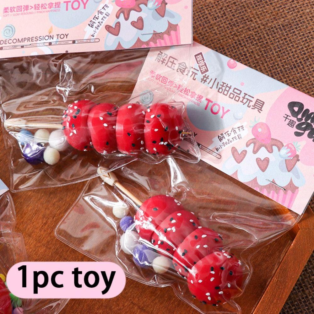 

Торт Еда TPR Пончик Игрушка Интересная Мини Сжимаемая Игрушка Медленно Восстанавливающаяся Игрушка для Щипков Офисные Работники style 12