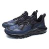 New LiNing Cloud Shield Cushioned Anti-Slip Wear-Resistant Lightweight Breathable Low-Top Running Shoes Men's Blue Black ARHR079-2