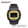 Korean Style Square Sports Watch for Students - Jelly Color, 50M Waterproof, Fashionable Design