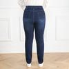 Women's Plus-size Jeans   High-waisted Stretch Skinny Jeans  Autumn Long Skinny Jeans