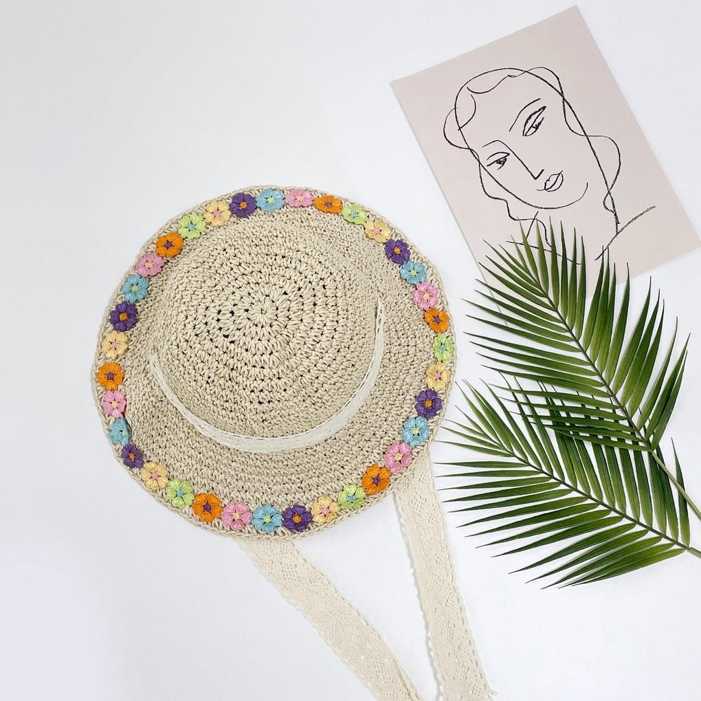 Women's and Men's Couple Daily Flower Straw Hat