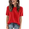 Women's Fashion Casual Round Neck Short Sleeve Shirt