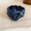 Acrylic Gradient Geometric Pleated Bracelet - High-End, Fashionable Jewelry for Women