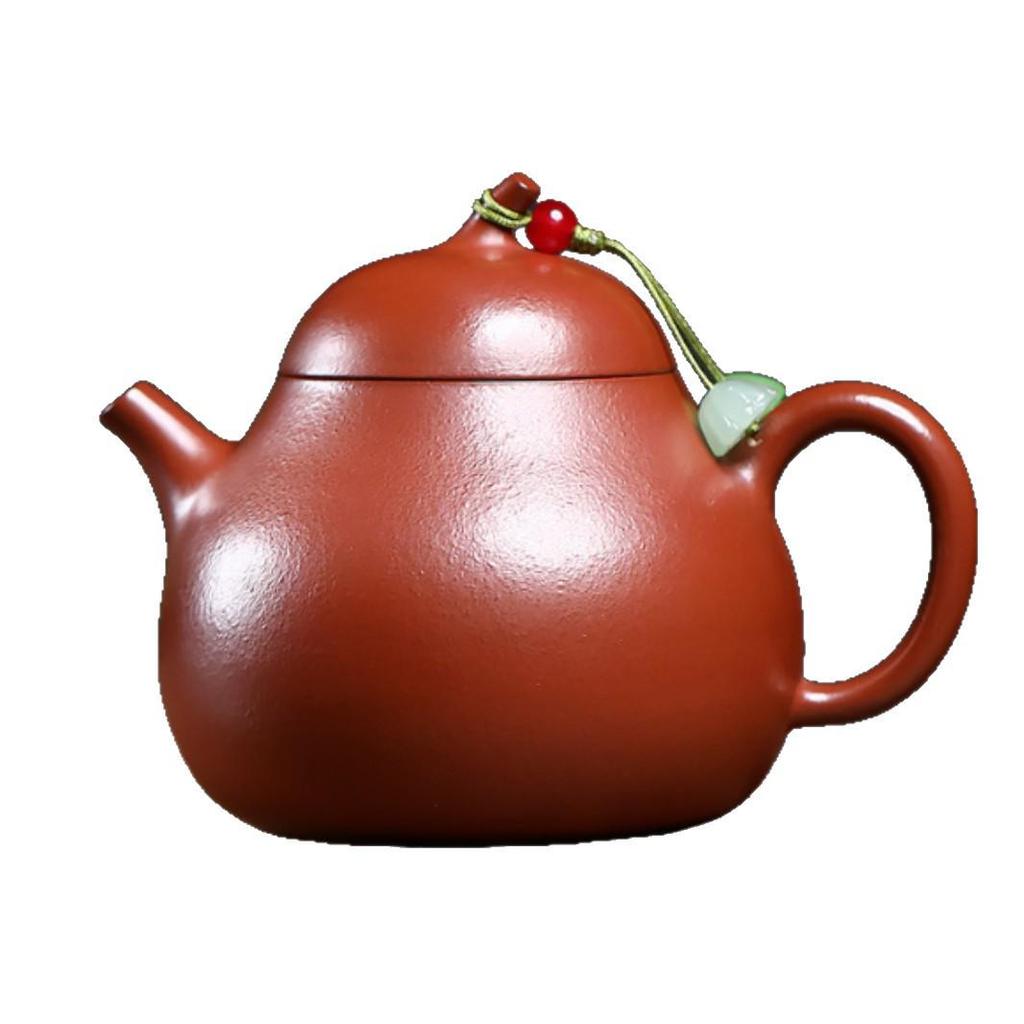 Yixing Zisha Red Clay Gourd Teapot for Gongfu Tea