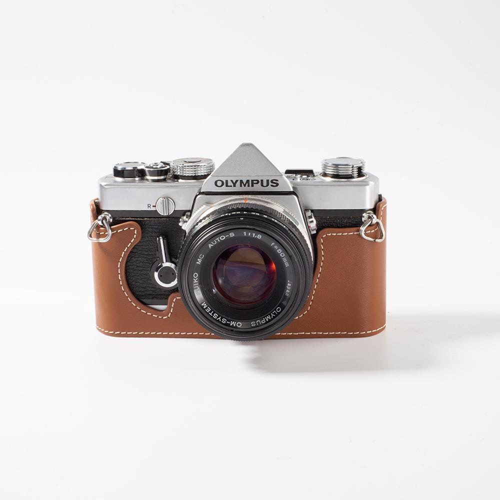 

Camera Bag Cover For Olympus OM-1/1N 2/2N 4/4Ti OM3 Case Leather Camera Case Protective Case Handmade Genuine Real Leather Cover For Olympus OM-3