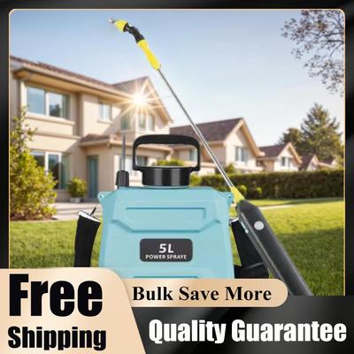 5L Shoulder Pesticide Sprayer Garden Water Sprayer USB Rechargeable Lawn Sprinkler 3 Modes Multi-Function for Garden Irrigation