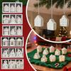 Christmas Table Decoration Hollow Gingerbread House Winter Holiday Table Decoration Warm Led Lights Holiday Gift