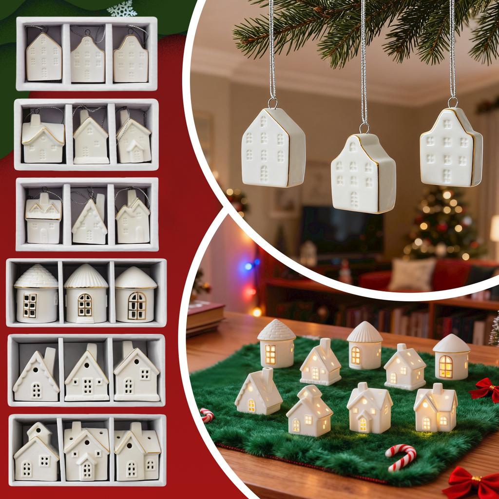 Christmas Table Decoration Hollow Gingerbread House Winter Holiday Table Decoration Warm Led Lights Holiday Gift