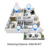 Wireless Door Sensor Alarm Magnetic Induction 98.4FT Range 80dB Door and Window Open Alert for Home Business Store Security