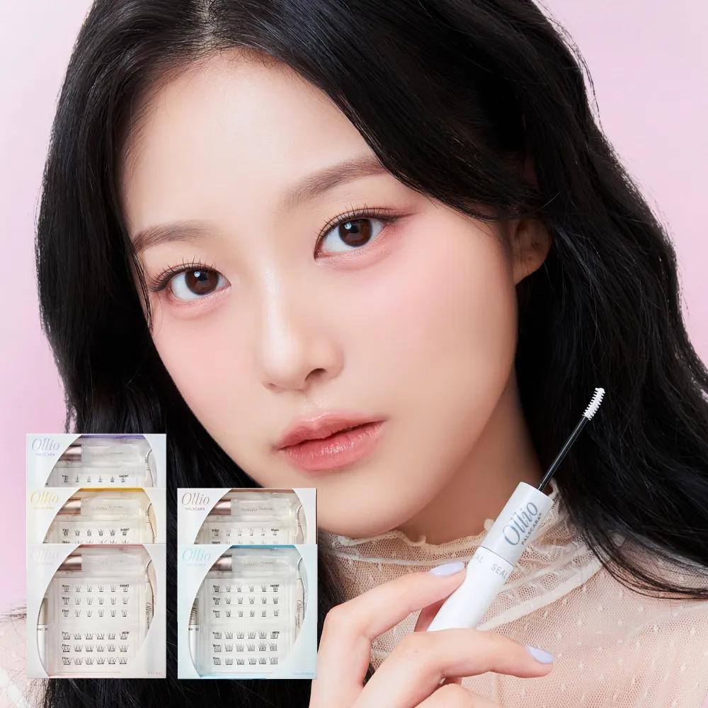 Ollio Falscara Eyelash [All-in-One KIT] (9/10/11mm) 36pcs (+Mini Bond, Tweezer, Mini Remover) [Short & Wide] Voluminous (9/10/11mm) 36pcs