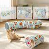 S-Shape Cat Tunnel House Foldable Bunny Tunnel Habitat Premium 3 Way Cat Tubes  Kitten
