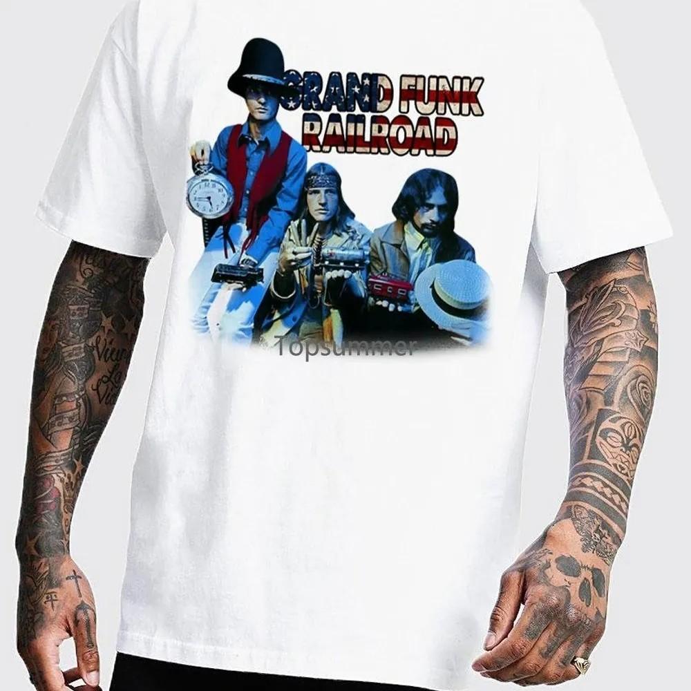 

Grand Funk Railroad Band in White T-shirt S to 5XL NE655 Unisex T-Shirt XXXXL