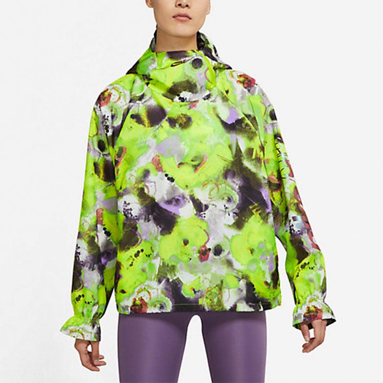 Nike Vintage Tie-Dye Sports Casual Jacket Women Jacket Green DM7550-321