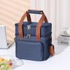 Cationic Oxford Double Handle Insulated Lunch Bag