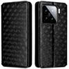 For Xiaomi 15 Wallet Case Rhombus Imprinted Leather Phone Cover