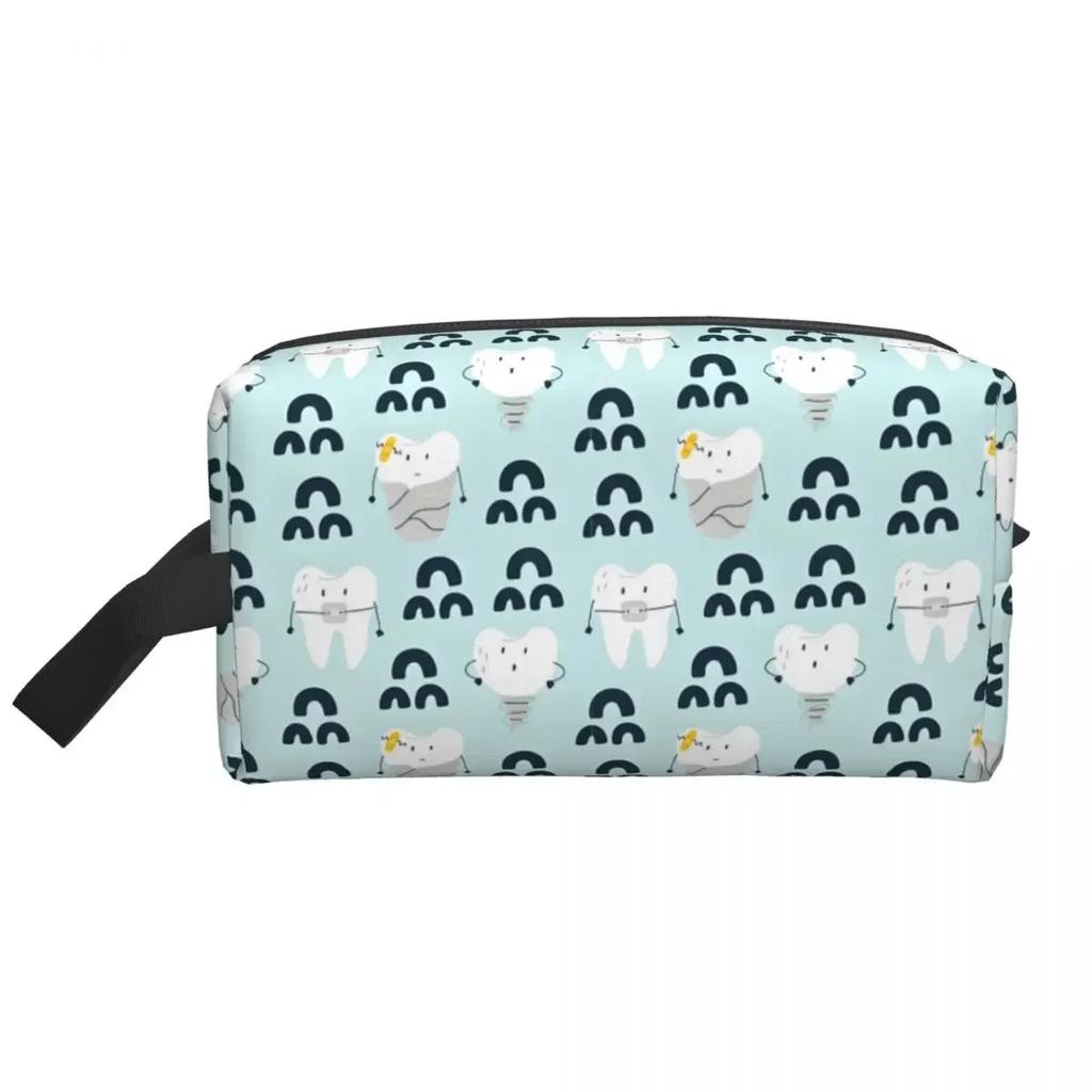 Tooth Makeup Bag for Women Travel Cosmetic Organizer Cute Care Health Storage Toiletry Bags